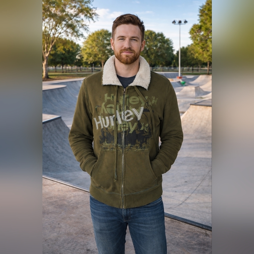 Hurley Fleece Sweater Jacket